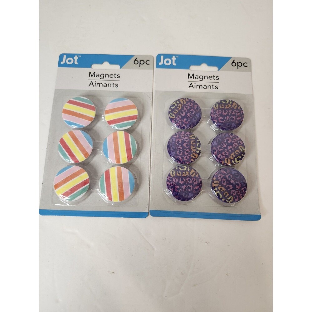 Lot Of 2 Jot Magnets 6 Pieces Each